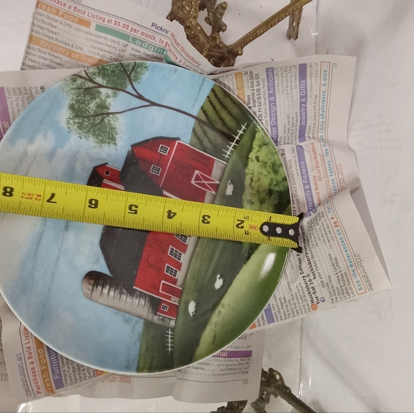 3-Vintage Sakura Brandon Plates House, Barns Country Life Warren Kimble - Picture 3 of 6